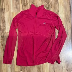 adidas Women's Red Long Sleeve Top